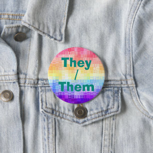 Retro Boho Funky Quirky Xenogender Plaid Pride 7.5 Cm Round Badge