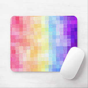 Retro Boho Funky Quirky Xenogender Plaid Pride Mouse Mat