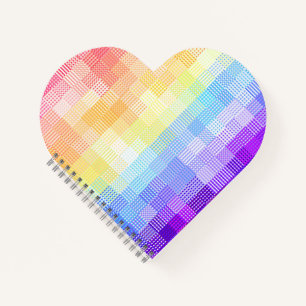 Retro Boho Funky Quirky Xenogender Plaid Pride Notebook