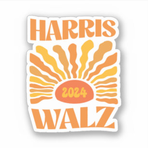 Retro Boho Harris Walz 2024