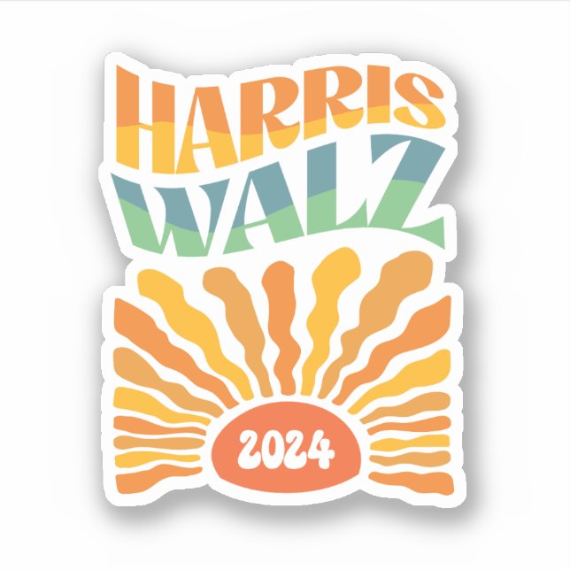 Retro Boho Harris Walz 2024 (Front)