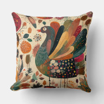Retro Boho Patchwork Fall Turkey