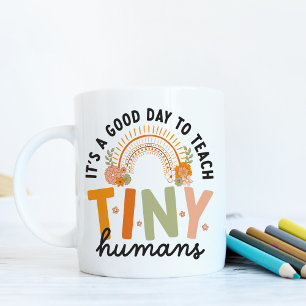 Retro Boho Preschool Teacher Quote Coffee Mug