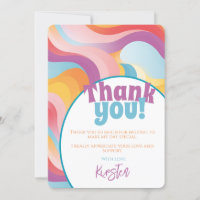 Retro Boho Rainbow Wave