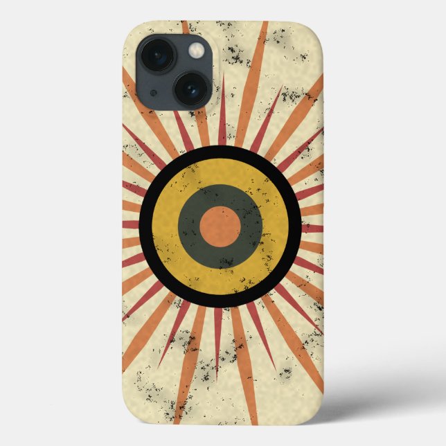 Retro Boho Sunburst Design Case-Mate iPhone Case (Back)