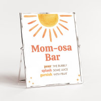 Retro Boho Sunshine Baby Shower Mum Osa Bar