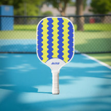 Retro Bold Blue & Lime Green 70s/90s Stripes