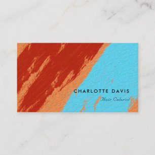 Retro Bold Brush Stroke Business Card