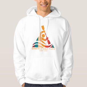 Retro Bonneville Salt Flats Kayaking Hoodie