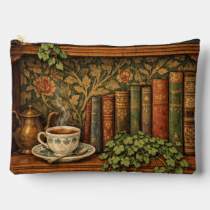 Retro book lover book club  accessory pouch