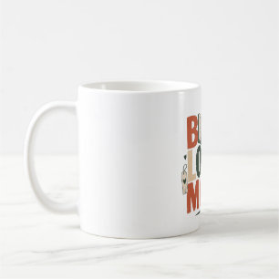 Retro Book Lover Mama Shirt Design Boho Reading Coffee Mug