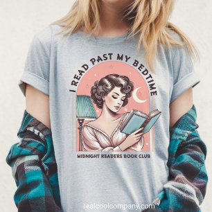 Retro Book Lover Shirt Midnight Reading Club Tee