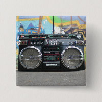 Retro Boom Box Radio Button