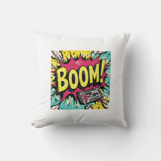 Retro Boombox Blast Cushion