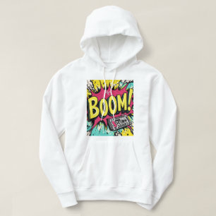 Retro Boombox Blast Hoodie
