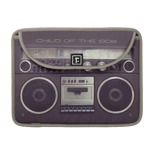 Retro Boombox Cassette Player Funny Macbook sleeve