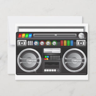 retro boombox ghetto blaster graphic