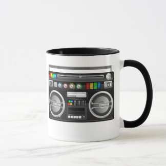 retro boombox ghetto blaster graphic mug