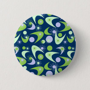 Retro Boomerangs 6 Cm Round Badge