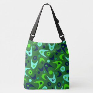 Retro Boomerangs Crossbody Bag