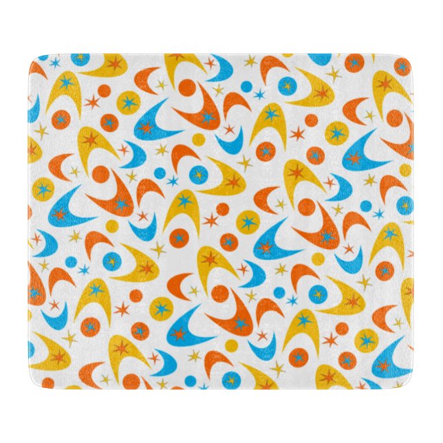 Retro Boomerangs Cutting Board (Front)