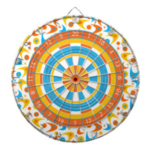 Retro Boomerangs Dartboard