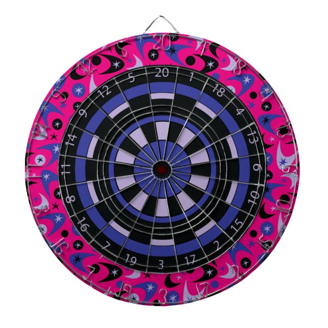 Retro Boomerangs Dartboard (Front)