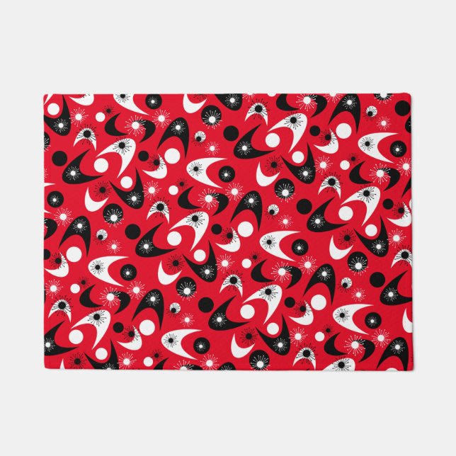 Retro Boomerangs Doormat (Front)
