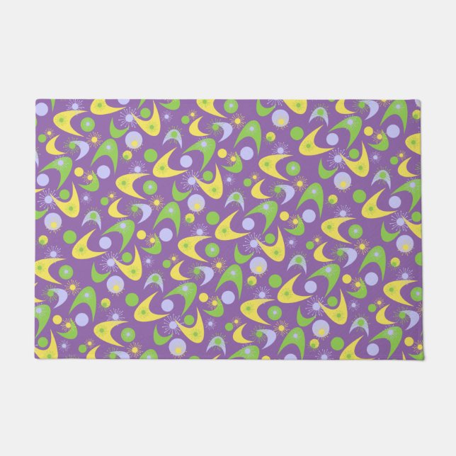 Retro Boomerangs Doormat (Front)