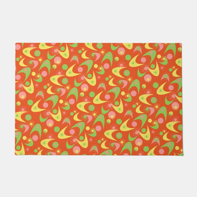 Retro Boomerangs Doormat (Front)