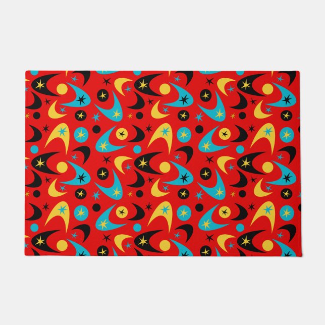 Retro Boomerangs Doormat (Front)