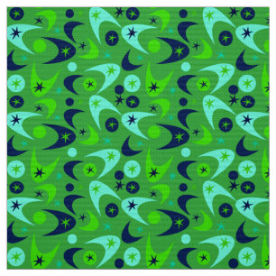 Retro Boomerangs Fabric