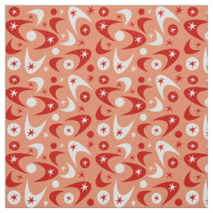 Retro Boomerangs Fabric