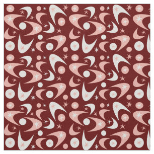 Retro Boomerangs Fabric