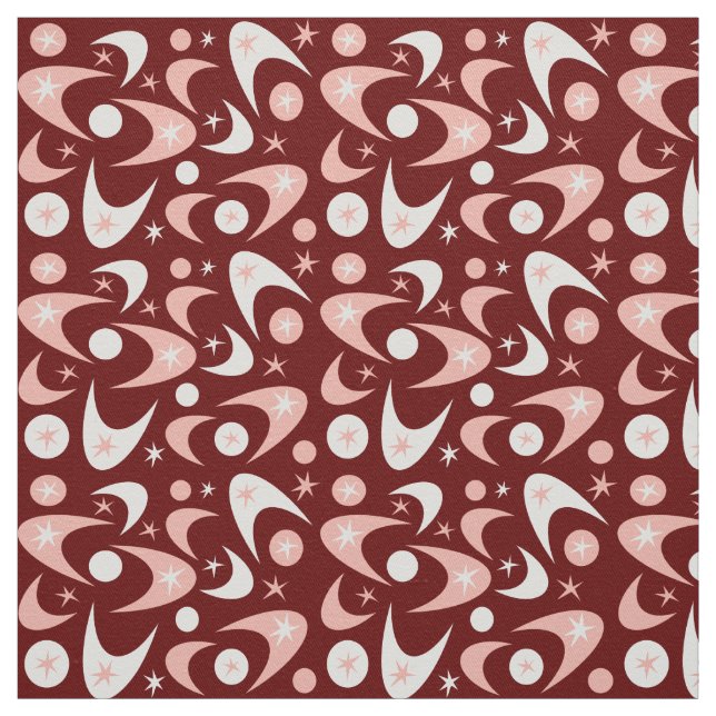 Retro Boomerangs Fabric (Swatch)