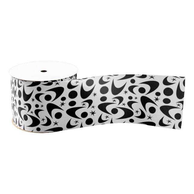 Retro Boomerangs Grosgrain Ribbon (Spool)