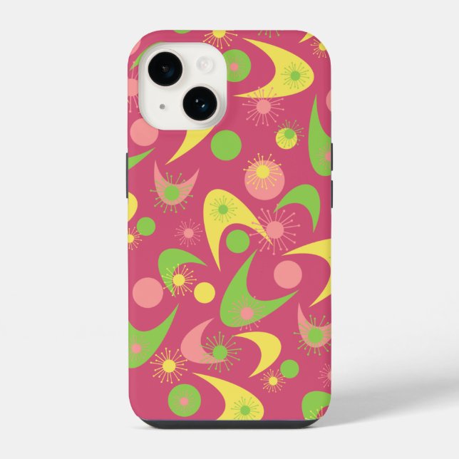 Retro Boomerangs iPhone Case (Back)