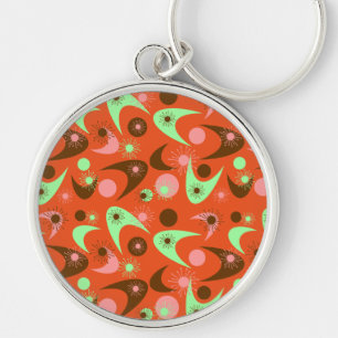 Retro Boomerangs Key Ring
