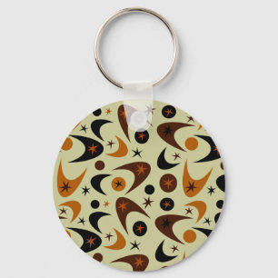 Retro Boomerangs Key Ring