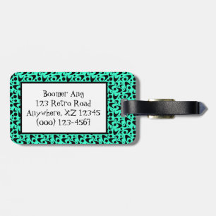 Retro Boomerangs Luggage Tag