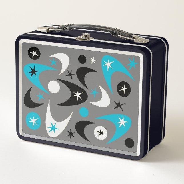 Retro Boomerangs Metal Lunch Box (Front)