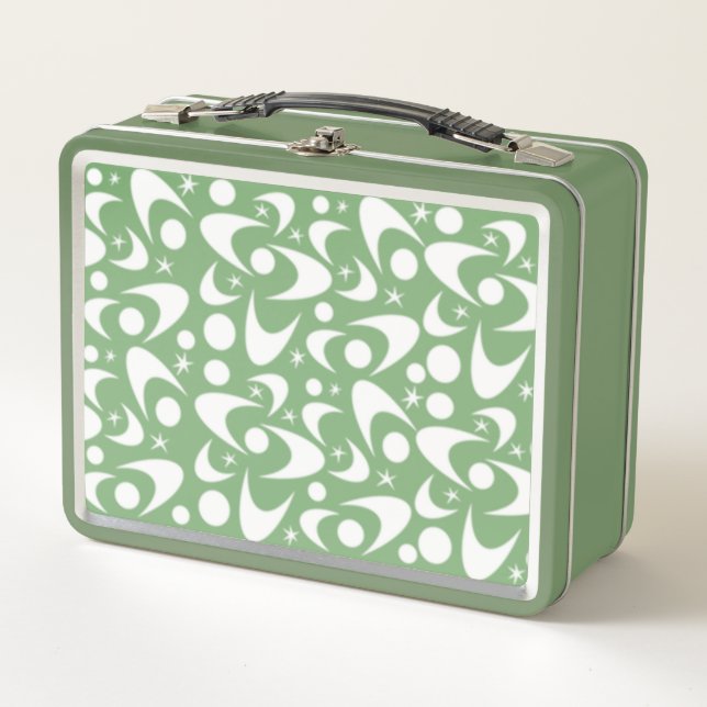 Retro Boomerangs Metal Lunch Box (Front)