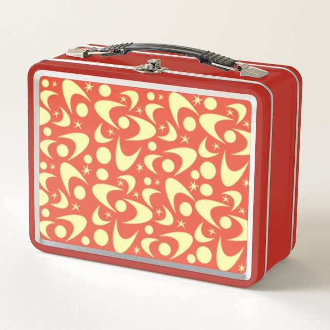 Retro Boomerangs Metal Lunch Box (Front)