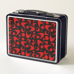 Retro Boomerangs Metal Lunch Box