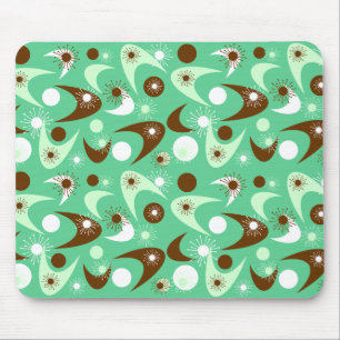 Retro Boomerangs Mouse Mat