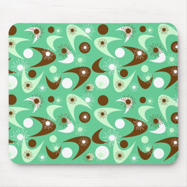 Retro Boomerangs Mouse Mat (Front)
