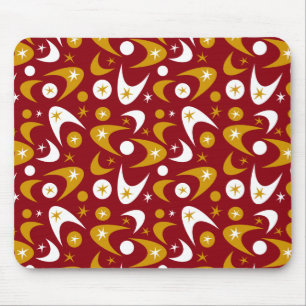 Retro Boomerangs Mouse Mat