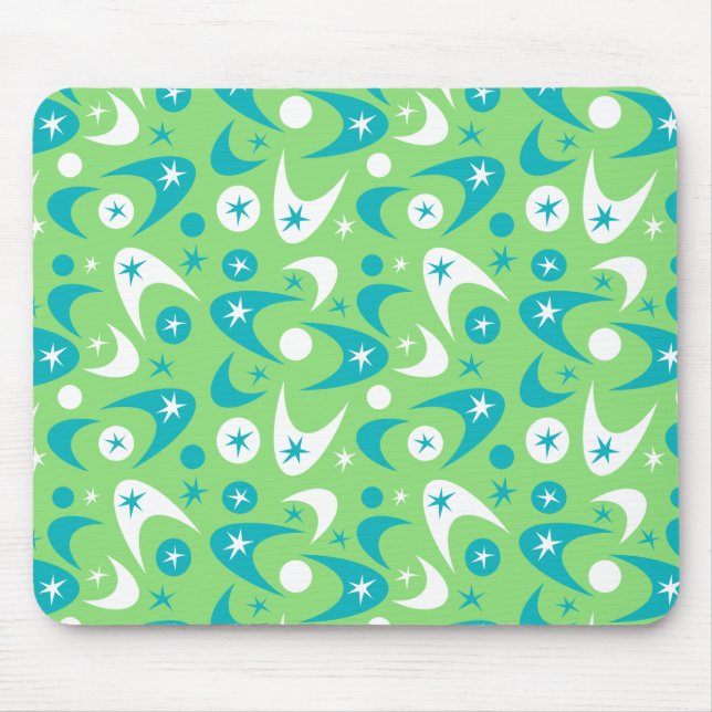 Retro Boomerangs Mouse Mat (Front)