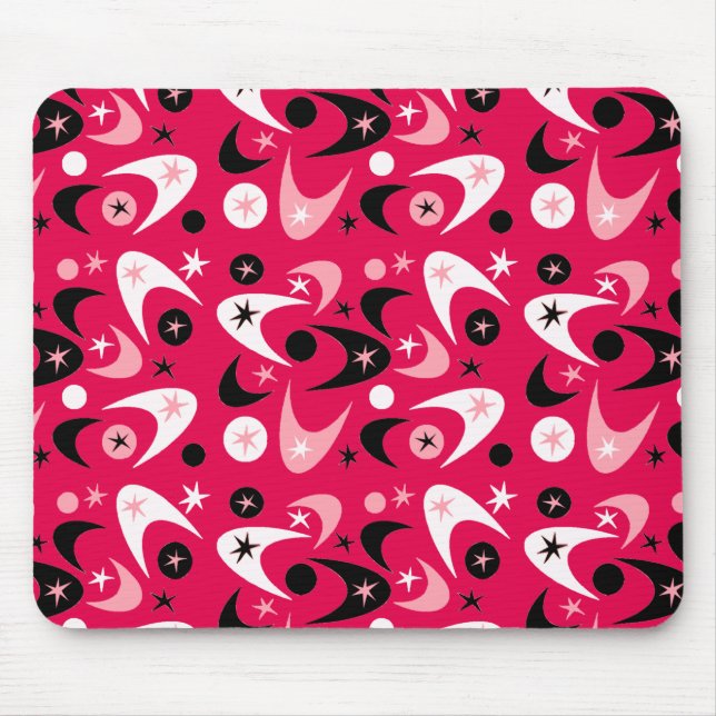 Retro Boomerangs Mouse Mat (Front)