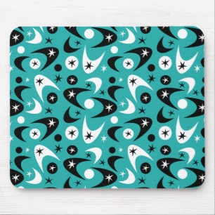 Retro Boomerangs Mouse Mat